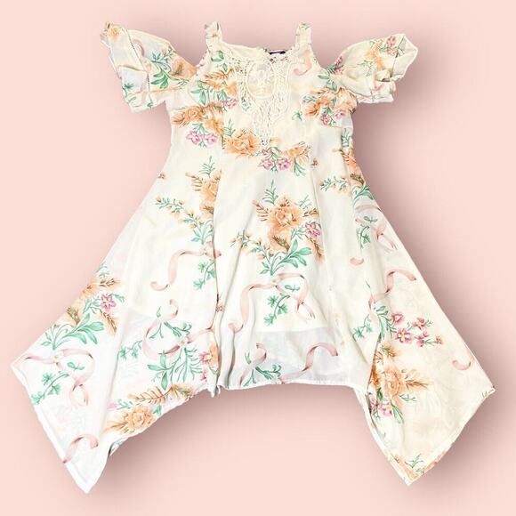 Disney Other - Disney Beauty and the Beast Dress Girls Small‎ Floral Elegant Princess Gown